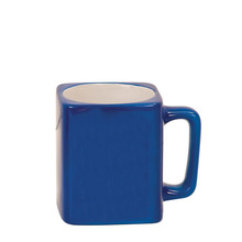 跨境陶瓷马克杯 彩色咖啡牛奶杯定制logo 送礼陶瓷方形个性杯批发