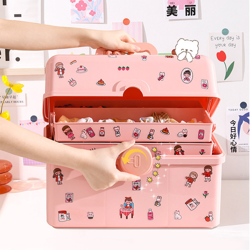 Children's hair accessories storage box girls hairpins rubber band headwear headband little girl hairpins baby accessories jewelry box