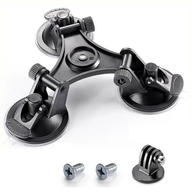 strong double sucker three — Car phone holder - three-suction-cup-trumpet