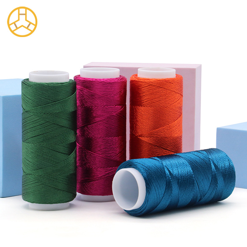 定制人造丝绣花线汉服手工刺绣线中国结穗子真丝电脑绣花缝纫线