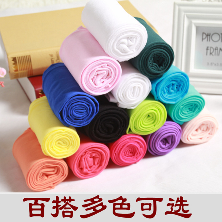 Primavera y Verano de terciopelo fino calcetines de baile alto elástico polainas de las muchachas de los niños medias blancas fábrica al por mayor