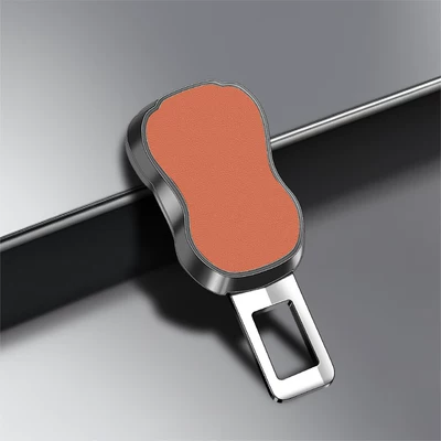 Car Seat Belt Buckle Other Automotive Safety Supplies - gun-black-orange-leather