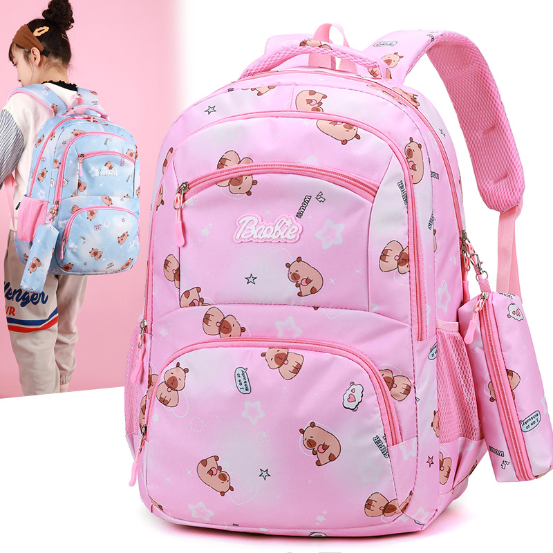 Nueva mochila linda de dibujos animados, fresca y dulce, mochila escolar para estudiantes de primaria y secundaria de gran capacidad