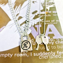 NANA亮面南京锁项链时尚朋克锁头R锁项链Sid同款钥匙