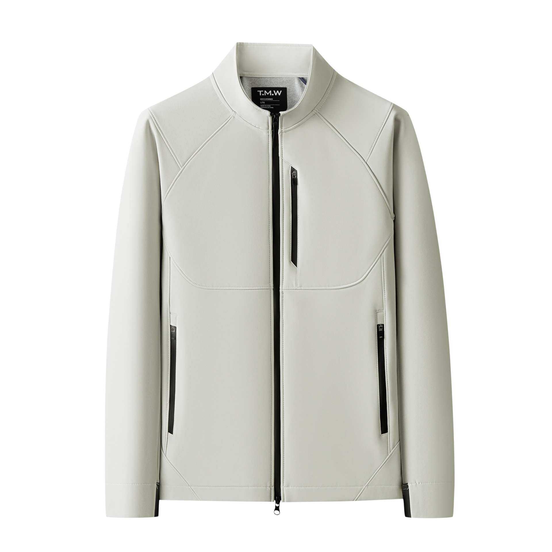 Chaqueta Impermeable de Cuello Alto Unisex de Mezcla de Fibra Sintética, De Secado Rápido, Impermeable, para Senderismo