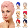 Cross -border new Muslim Holders Fast Selling Township Hot Selling Bead Blossom Blossom Bottom Caps Auto Gele