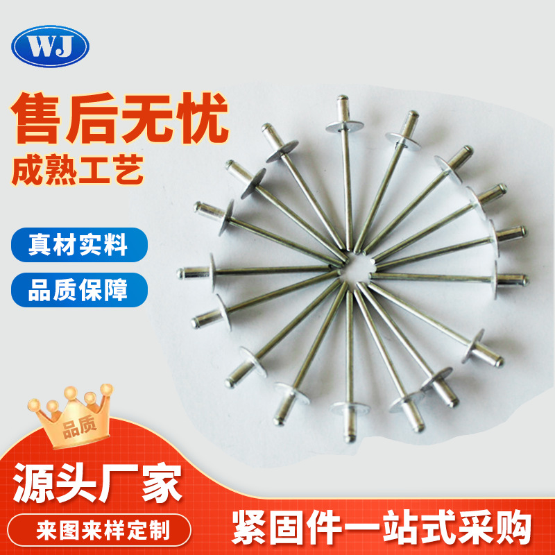 厂家生产 铁铆钉 铝制饰品铆钉 加工礼品盒开花铆钉 铝铁铆钉