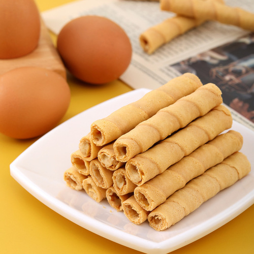 Khaki Musang King Durian Egg Roll 228g Big Bag Internet Celebrity Casual Snack Snack Coconut Egg Roll