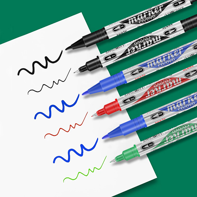Pequeño lápiz de línea de doble cabeza, lápiz de marca de venta caliente transfronteriza, lápiz de firma de CD, lápiz de disco, lápiz expreso, lápiz de cabeza, lápiz al por mayor