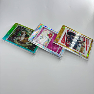 35-360PT Colorful Colorful Holographic Different Pattern Sequin Crushed Ice Laser Rainbow Acrylic Card Brick Display Stand