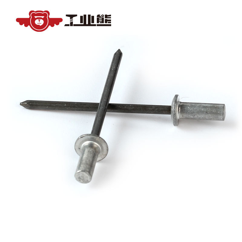 工业熊半铝本色封闭型平圆头抽芯铆钉11级GB12615.1国标认证柳钉