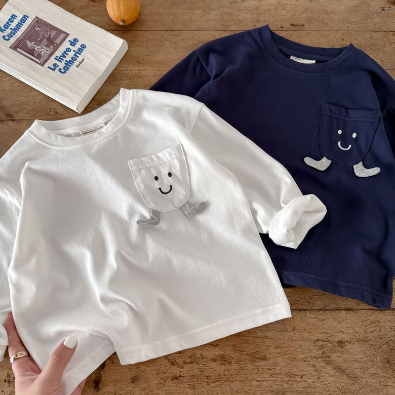 在庫あり長袖子供用Tシャツ2025秋冬韓国風カジュアルベビー半袖男の子かわいいボトムシャツ男の子と女の子用|undefined
