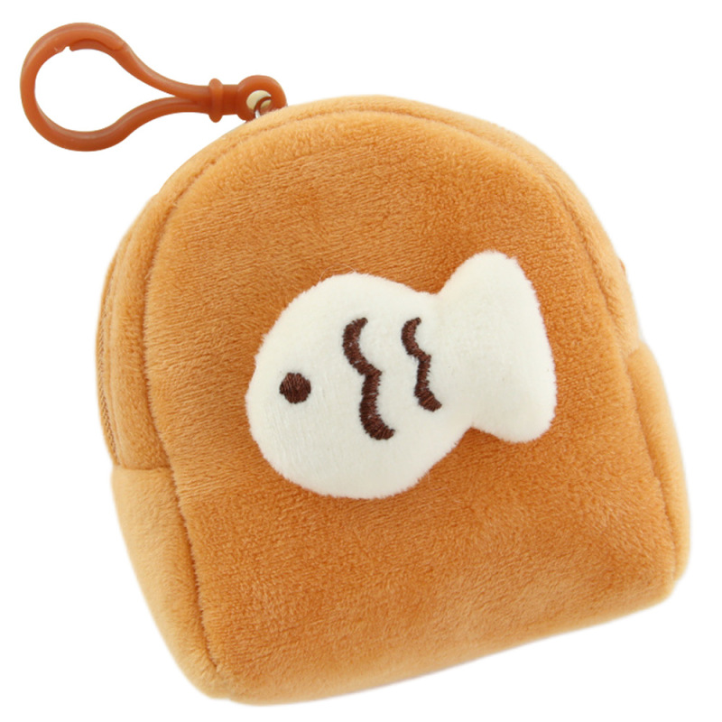 かわいい魚と子猫ぬいぐるみ小銭入れ学生ミニ小さな財布キー雑貨収納袋ヘッドフォンバッグ卸売|undefined