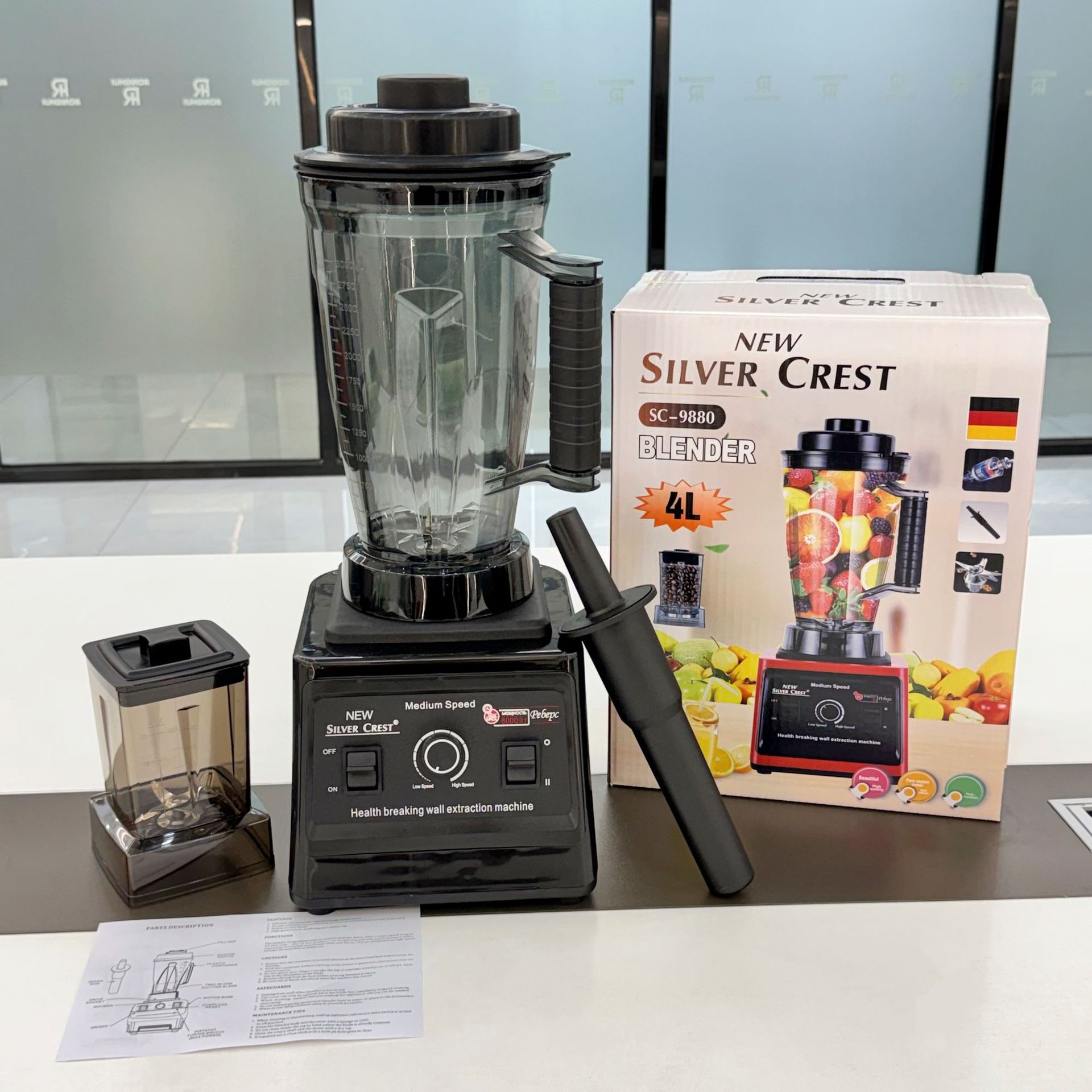 Slushi-Maschine 3L Eiscrusher Mixer Smoothie-Maker Kommerzieller Standmixer Grenzüberschreitender Handel 220V EU-Standard SC9880