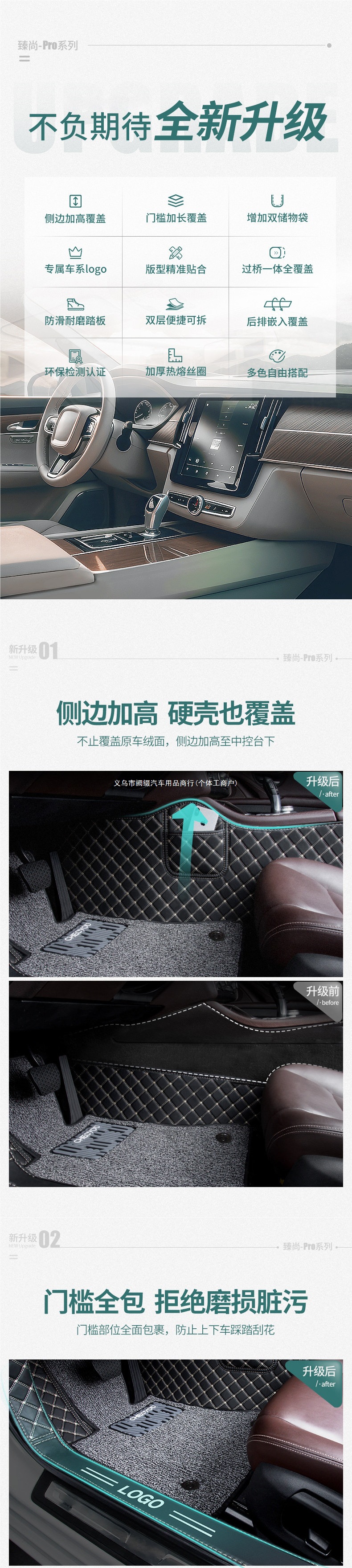 Cheliyou full-coverage car floor mats are suitable for the Toyota Corolla, Bora, Nissan Sylphy, Teana, Tiguan, and LA4L
