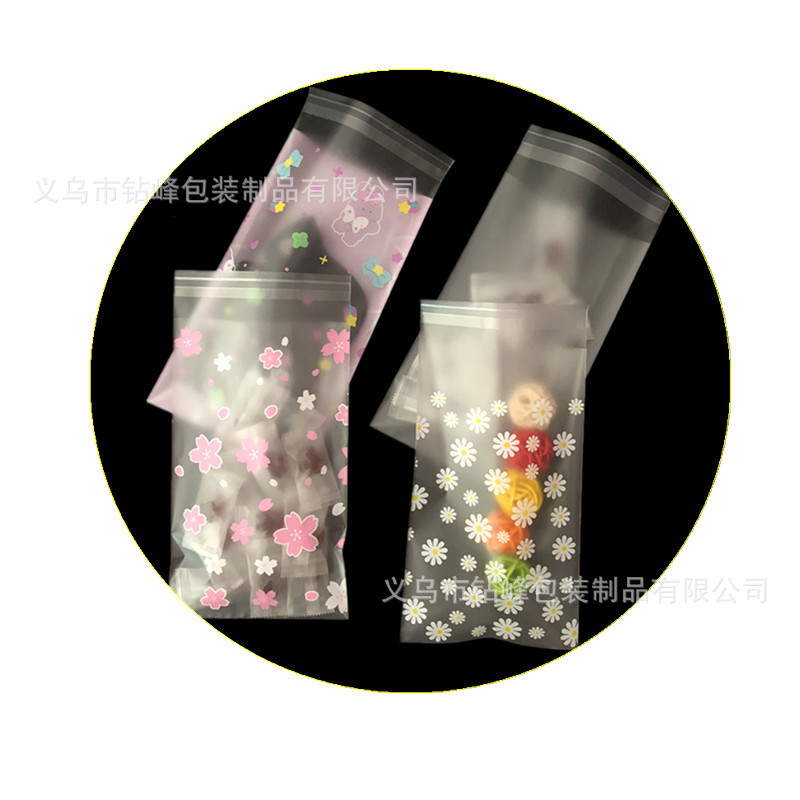 Spot translucent white polka dot bag/underwear self-sealing printed composite bag/General plastic packaging bag