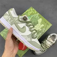 Низкие кроссовки Dunk Low SB Palace Longjing Tea. Высококачественная универсальная мужская и женская спортивная обувь для взрослых в парном стиле.