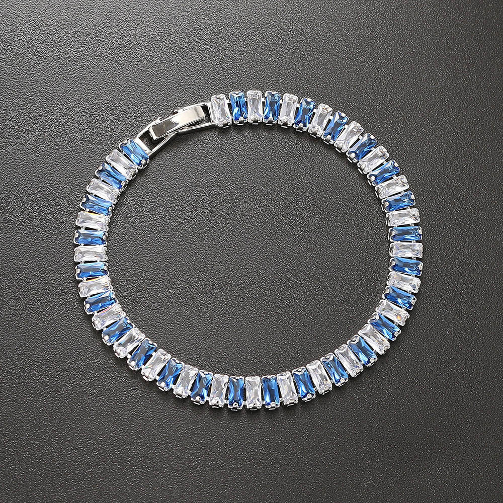 Mode Géométrique Le Cuivre Incruster Zircon Bracelets 1 Pièce display picture 7