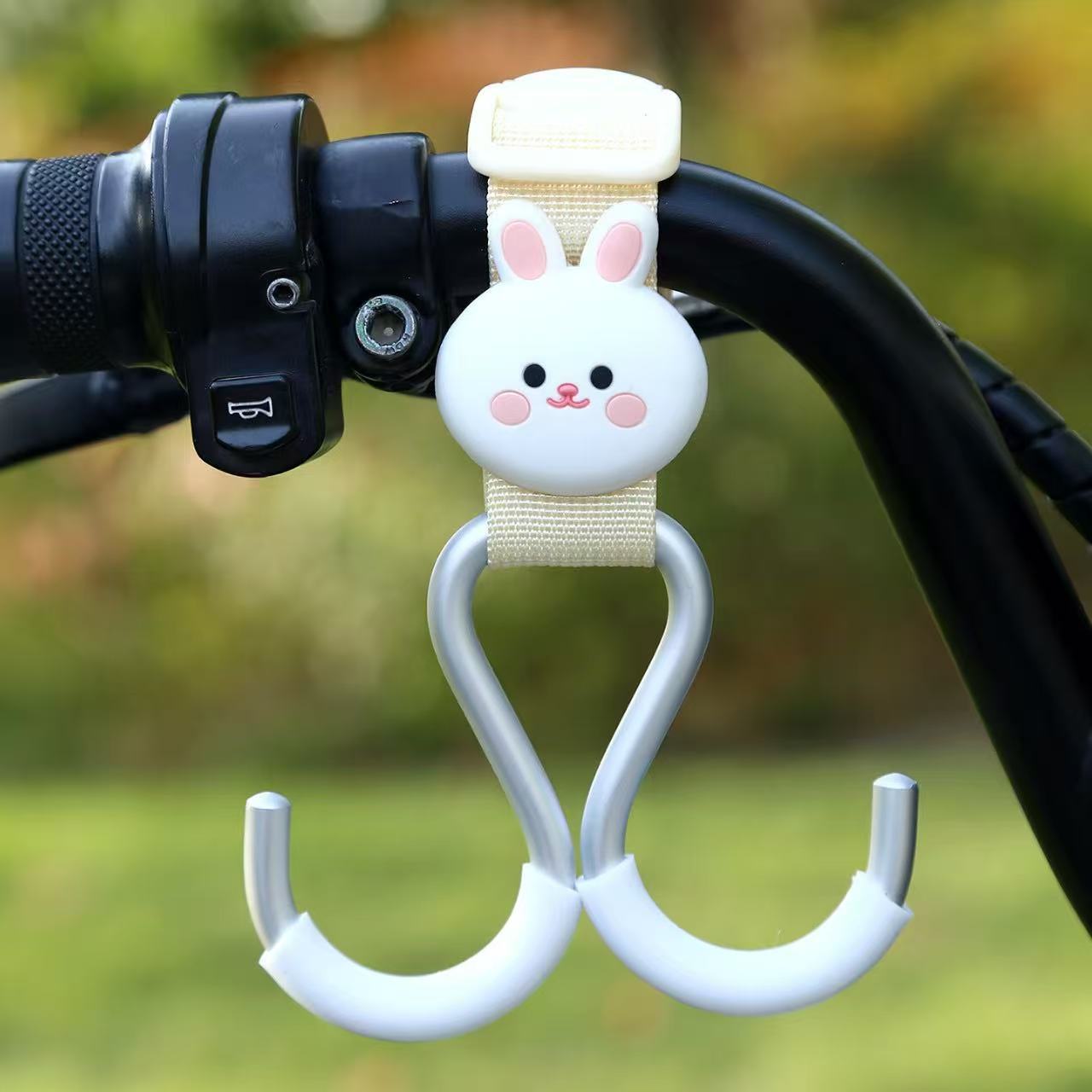 Beige--short style with webbing aluminum double hook [Little White Rabbit]