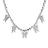 Fashionable three dimensional necklace hip-hop style with tassels, European style