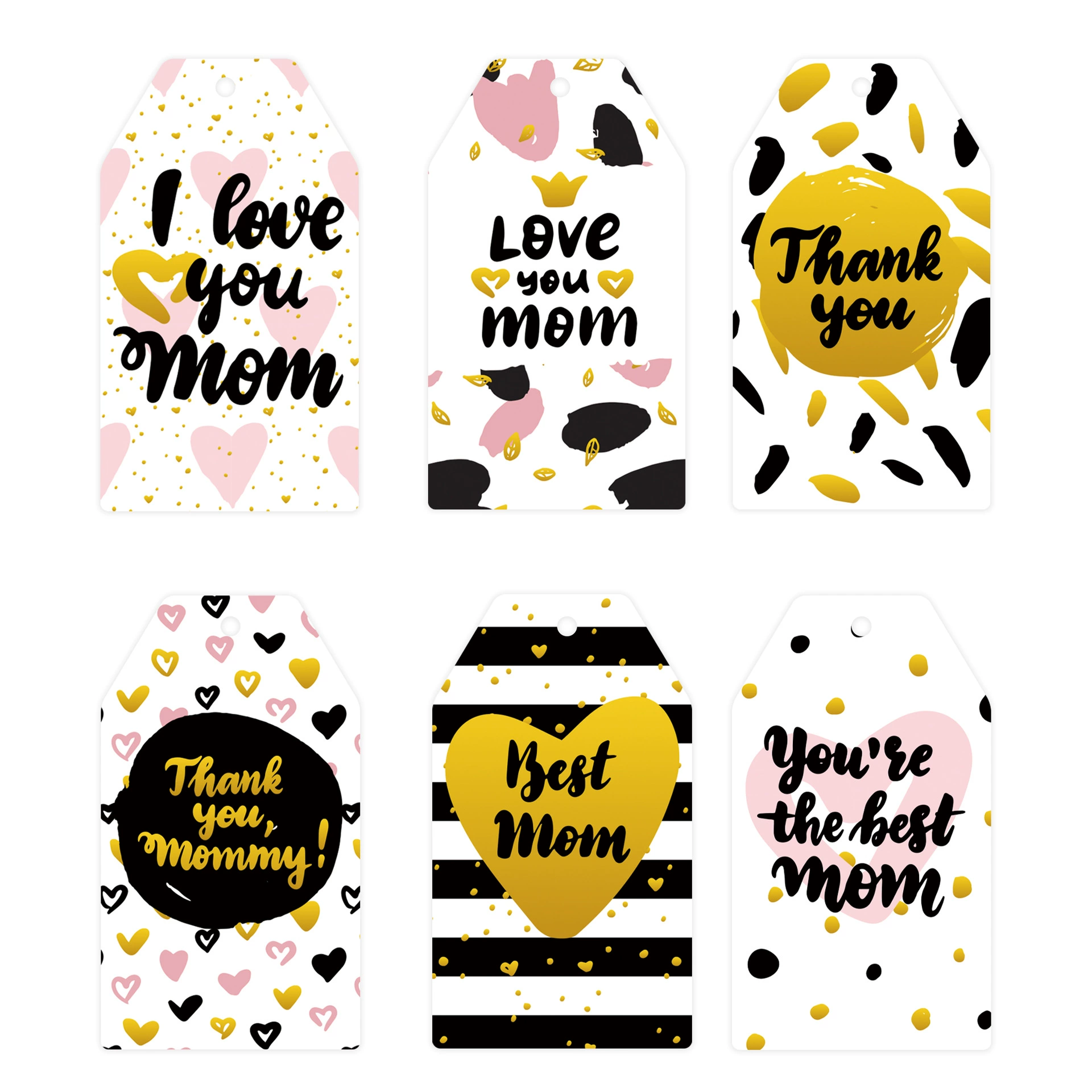 Cross -border HAPPY MOTHER’S Day тема тег материнский праздник любовь цветы подарочная декоративная бирка