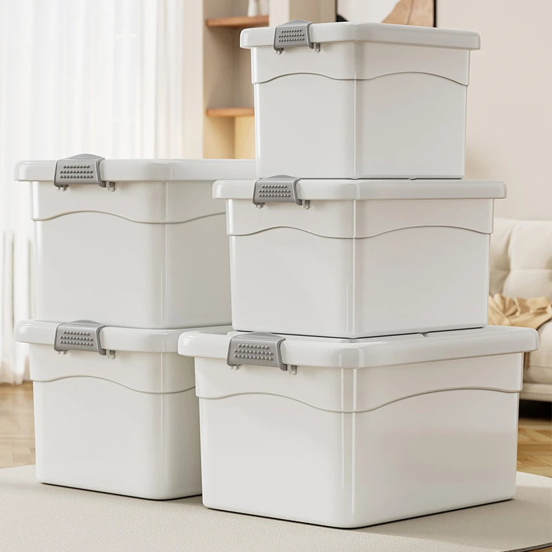 Plastic capacious storage box for home use