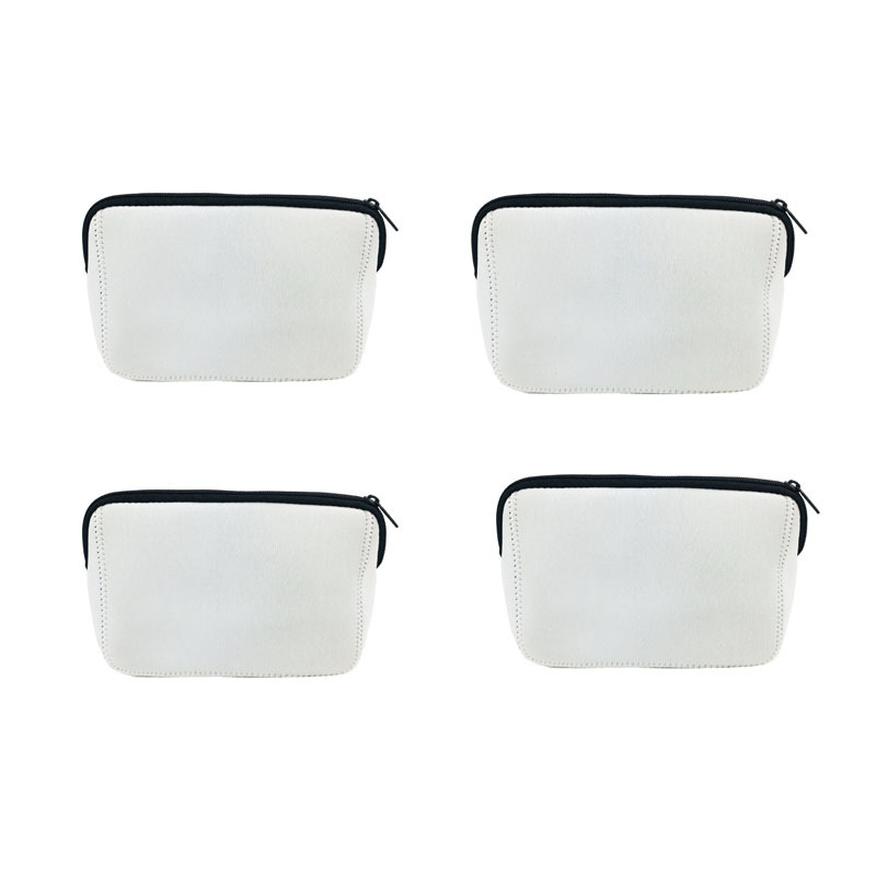 潜水料白色化妆包收纳包女士休闲化妆品收纳包便携手拿洗漱卫浴包