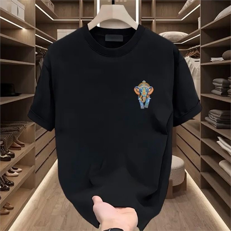 Maglietta a maniche corte da uomo, estiva, stile retrò americano, oversize, a mezza manica_voghion.com