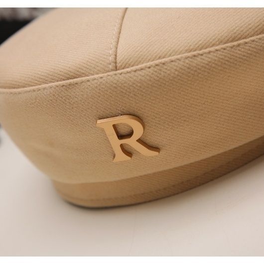 Damen Barett Mit R-buchstabe Für Herbst Und Winter Retro Stil_voghion.com