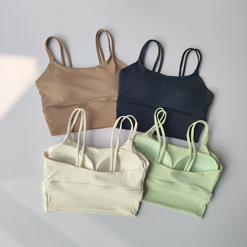 Профессиональный универсальный спортивный бюстгальтер для женщин, противоударный бюстгальтер с эффектом пуш-ап в стиле жилета, одежда для бега, пилатеса, йоги