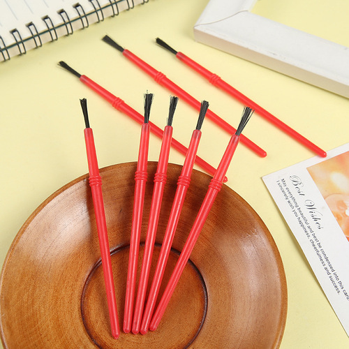 Factory direct sales 10.5 children's DIY graffiti small paintbrush plastic brush small brush red pole-planted brush wholesale