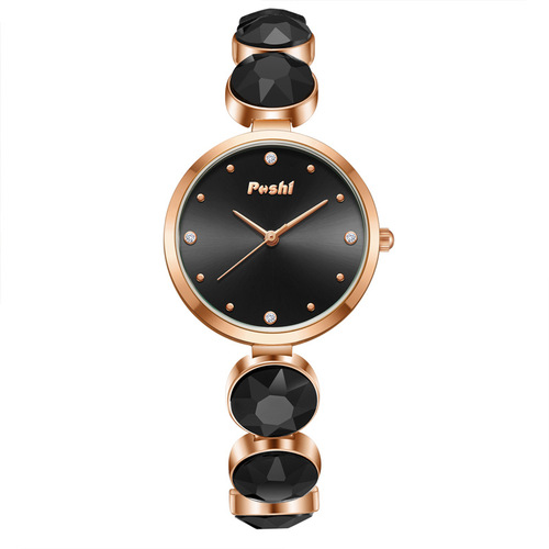 POSHI new fashion bracelet versatile women's quartz watch internet celebrity rose gold trend watch waterproof bracelet for women