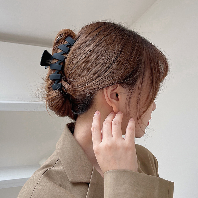 女性用ヘアピン、高級感のある韓国東大門と同じスタイルのヘアピン、後頭部のシャーククリップ、女性用ヘアアクセサリー|undefined