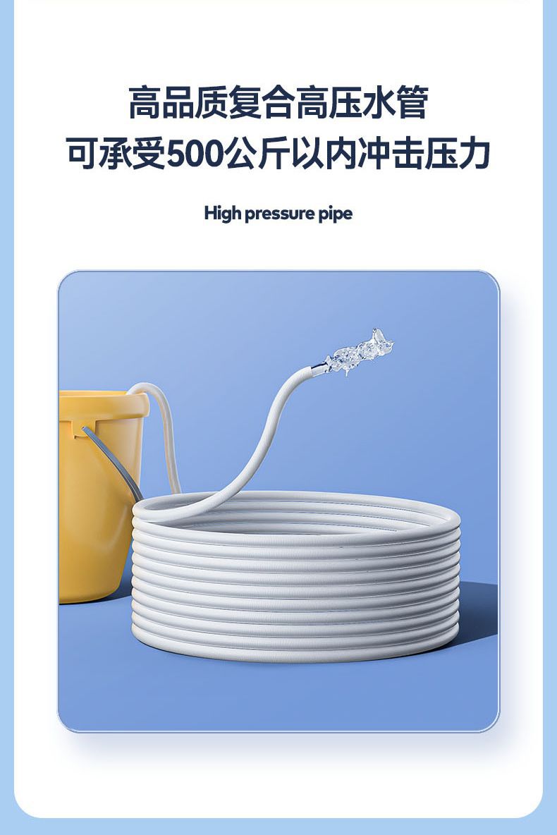 Guide Car High-Pressure Water Pump for Home Use 220V High-Power Car Washing Water Gun for Vehicle Floor Cleaning