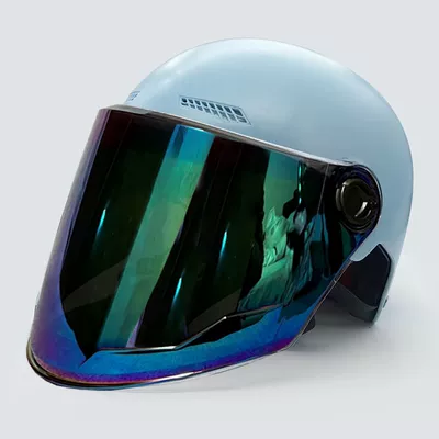Motosiklet kaskı (dəbilqə) UV protection summer sun protection - 3c-uv-protection-matte-blue