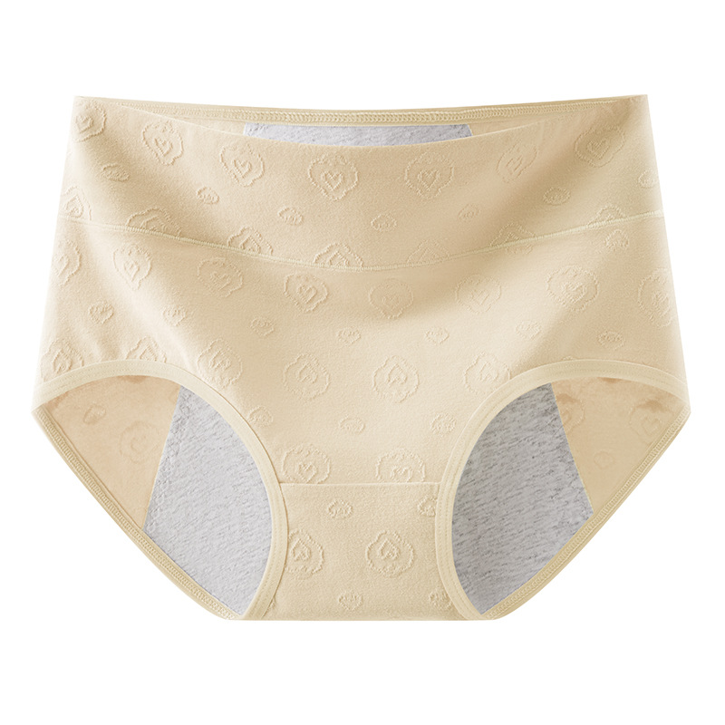 Ropa interior de período menstrual de gran tamaño para niñas entrepierna de algodón puro 10A entrepierna antibacteriana cadera más gran tamaño 200 kg ropa interior fisiológica para mujer
