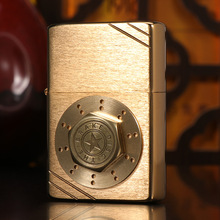 ZORRO佐罗 1937复刻拉丝切角刹车盘煤油防风打火机双底刻油机