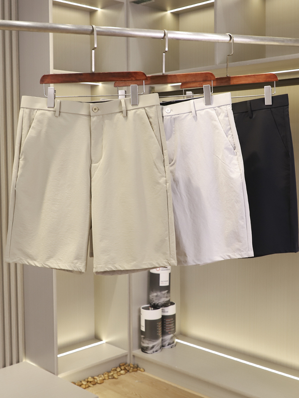 American Order! Golf Series! Summer Men's Lightweight Breathable Four-Way Stretch Casual Straight-Leg Shorts