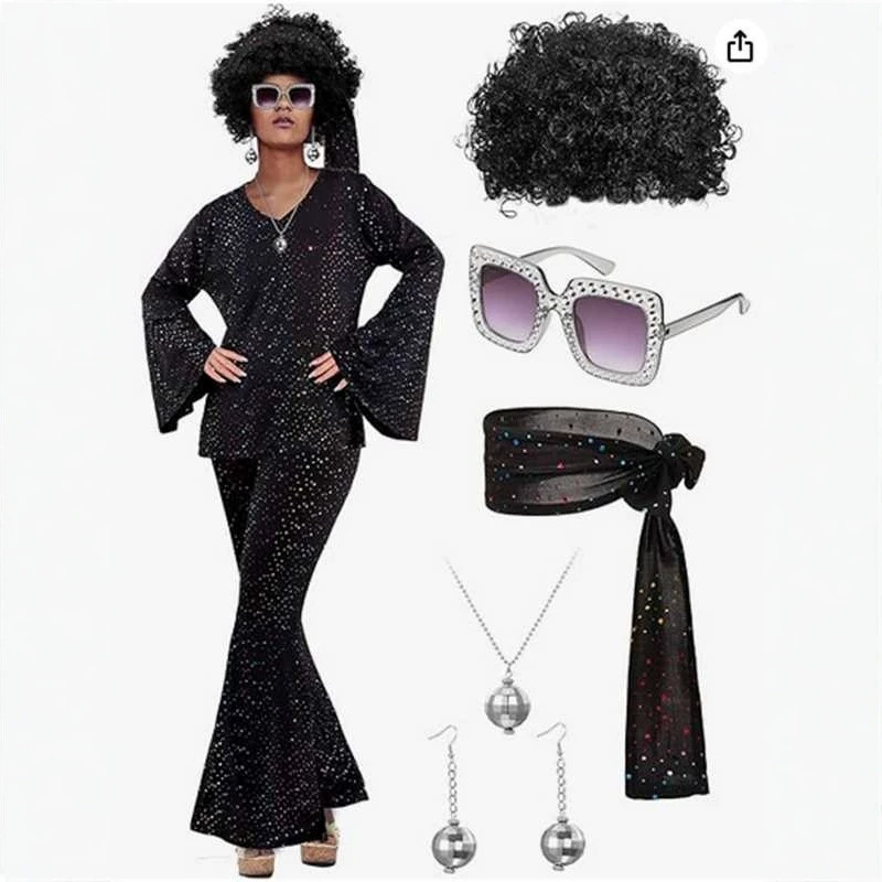 2025 New Amazon Aliexpress Ebay70S Disco Clothing Printing Hot Stamping Suit 2025 New Amazon Aliexpress Ebay70S Disco Clothing Printing Hot Stamping Suit