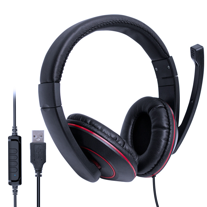 Auriculares con cable USB con control de micrófono Auriculares de alta calidad de sonido Tablet PC Universal image 5