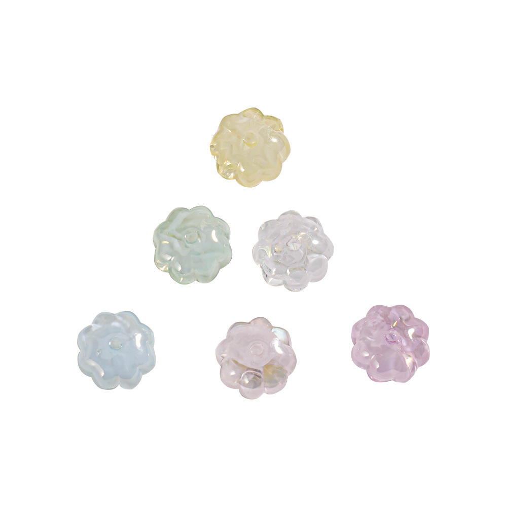 30 colores AB hilo de niebla transparente nube niebla a través del agujero cuentas de calabaza cuentas de bricolaje cadena de teléfono móvil joyería material de cuentas