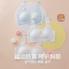 新款少女内衣初中高中学生吊带女童发育期无钢圈文胸薄款12-16岁