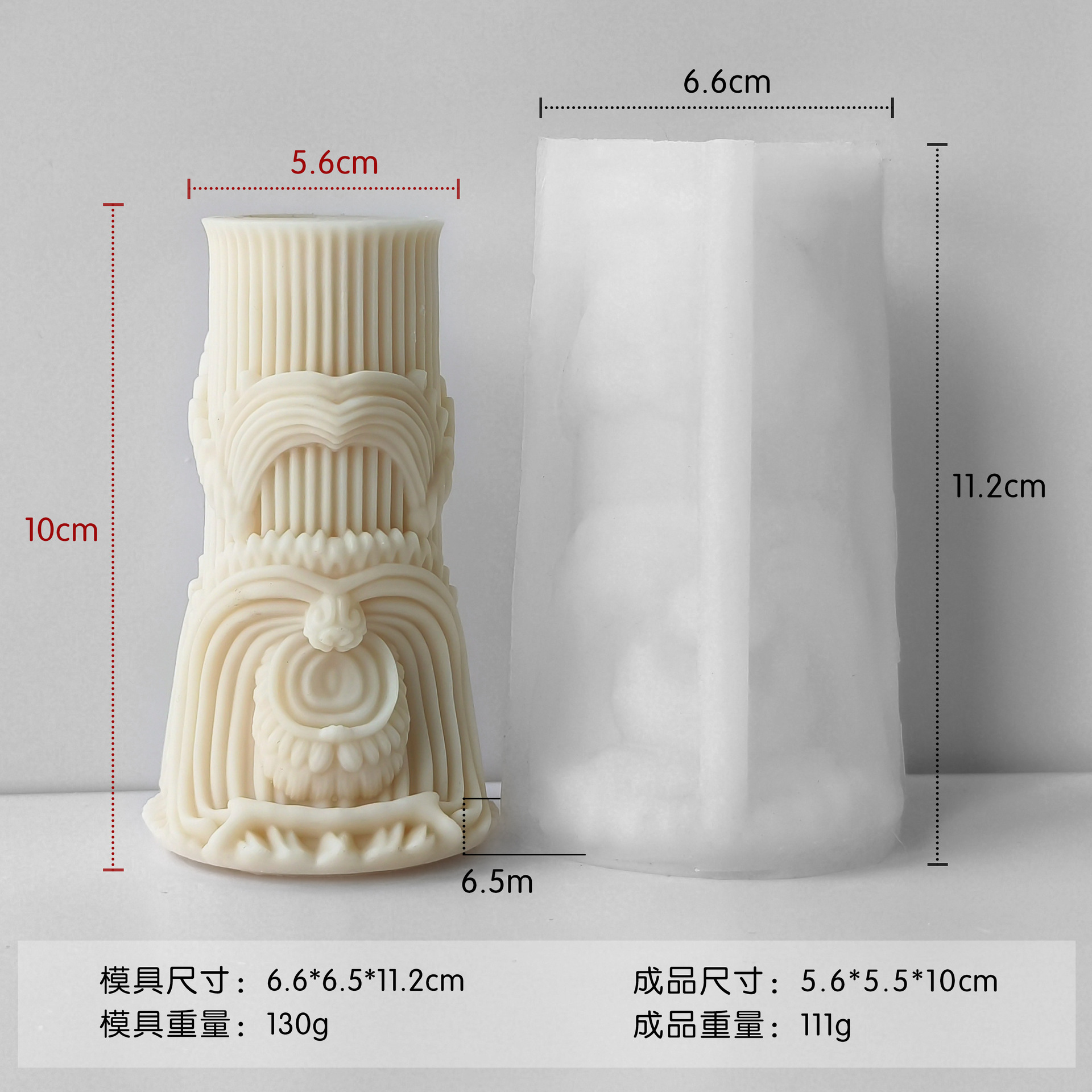 Jiahui-mei onda cilindro banano molde de molde mol