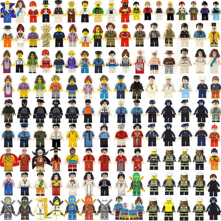 Совместим со строительными блоками минифигурок LEGO, минифигурками, летающими фантами, городскими военными полицейскими фигурками, строительными блоками, игрушками для сборки минифигурок.
