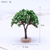 Micro -shrinking garden mini simulation landscape tree plastic building model tree OB11 micro -landscape scene production materials