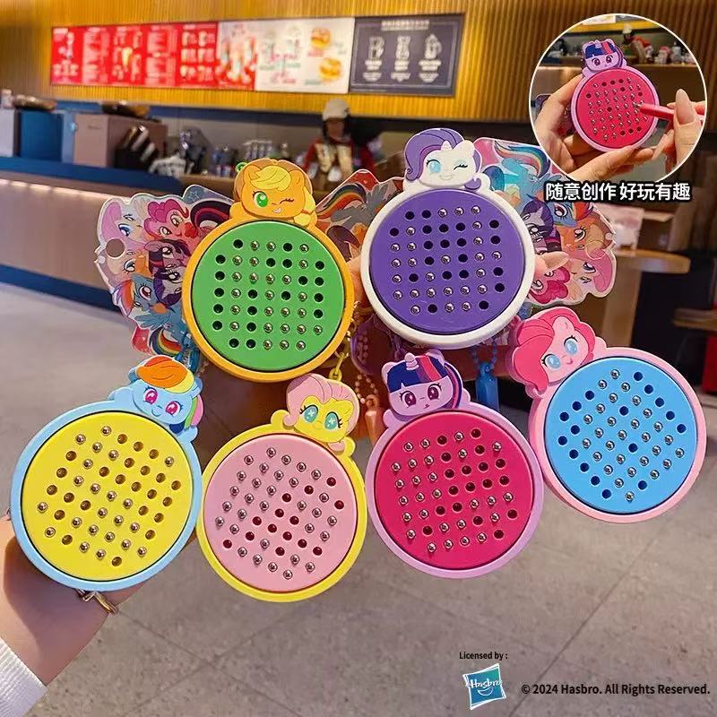 New Pony Polly Soft Magnetic Steel Ball Sketchpad Keychain Girl Keychain Schoolbag Pendant Gift