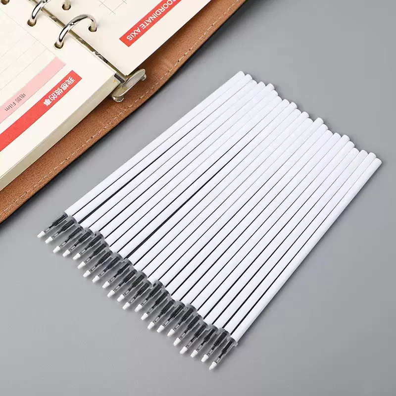 中性笔芯橡胶小帽子全针管黑色白杆透明杆小帽子笔芯 厂家直销