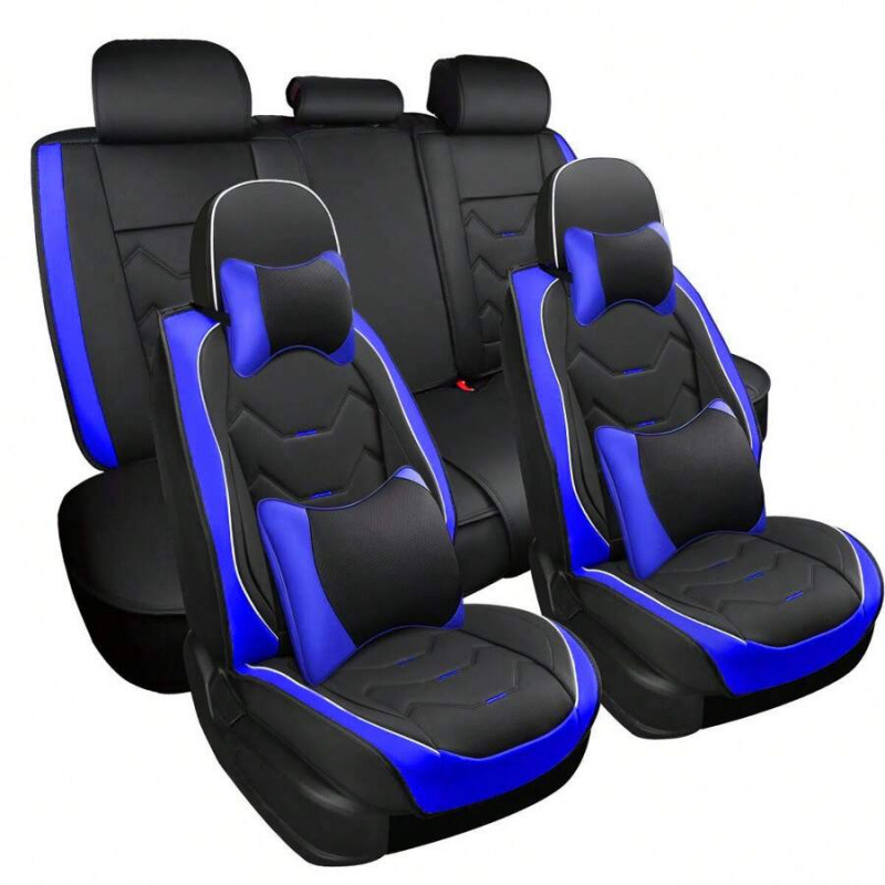 Cuerpos de cuero delantero trasero 5 asientos conjunto completo