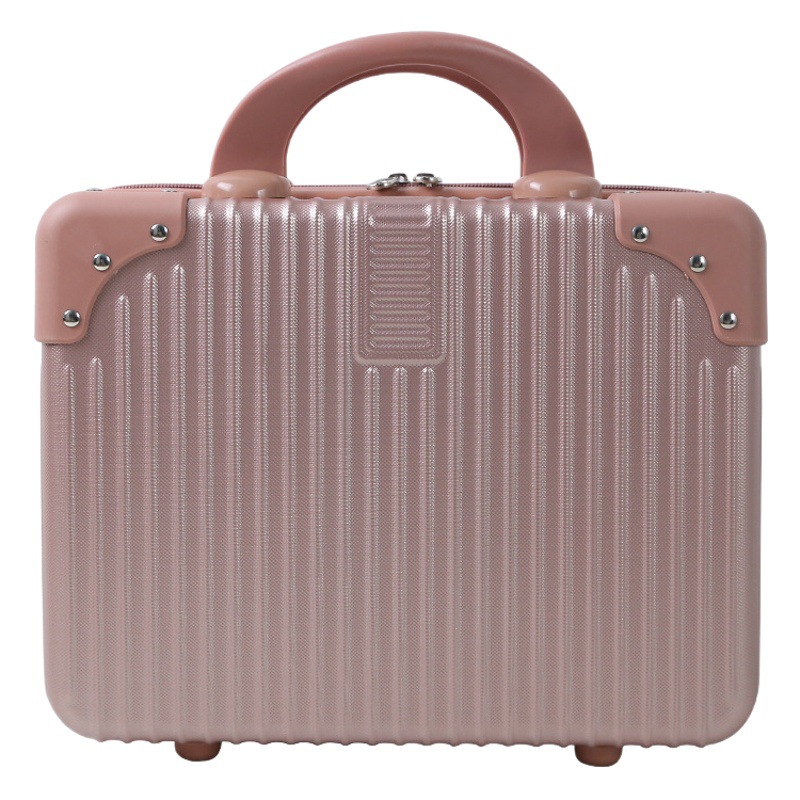 Caja portátil pequeño equipaje Estuche cosmético lindo de las mujeres Maleta pequeña bolsa de almacenamiento de 16 pulgadas pequeña y ligera de 14 pulgadas