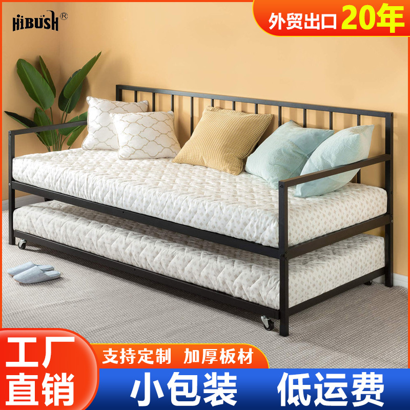 Sofá - cama de explosión transfronteriza sala de estar sofá cama de hierro alquiler de casa dormitorio simple sofá cama doble personalizada